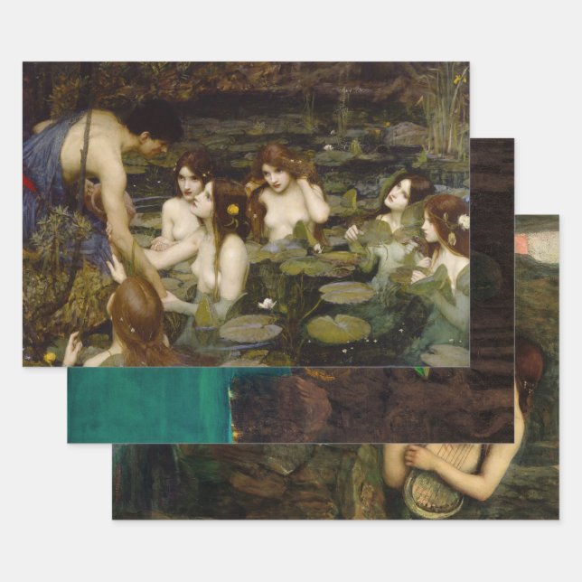 John William Waterhouse Collection, Decoupage Wrapping Paper Sheet (Set)