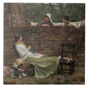 John William Waterhouse - Good Neighbours Ceramic Tile