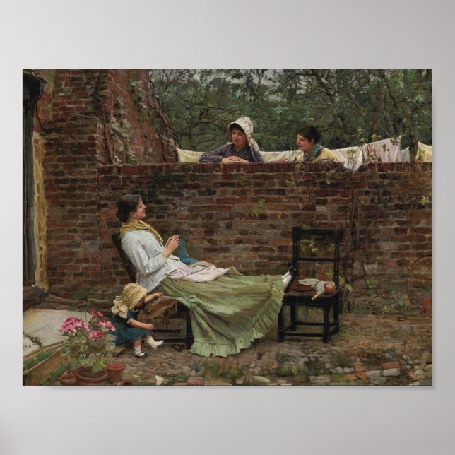 John William Waterhouse - Good Neighbours Poster (Front)
