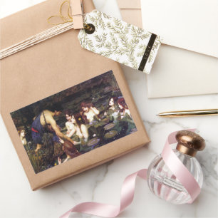 John William Waterhouse Hylas and the Nymphs Rectangular Sticker