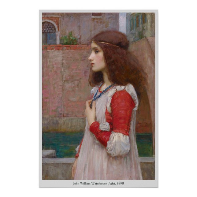 John William Waterhouse Juliet 1898 Shakespeare Poster (Front)