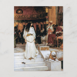 John William Waterhouse Mariamne Leaving Judgement Postcard