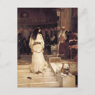 John William Waterhouse- Mariamne Leaving Postcard
