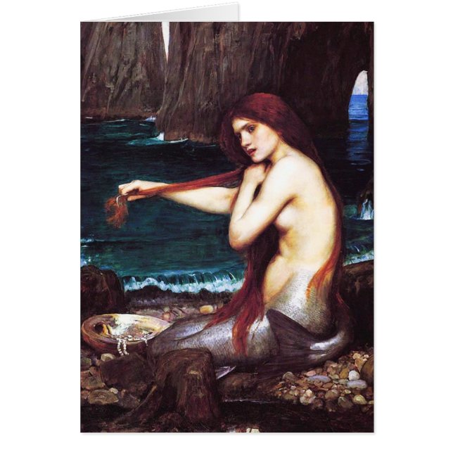 John William Waterhouse Mermaid Card (Front)