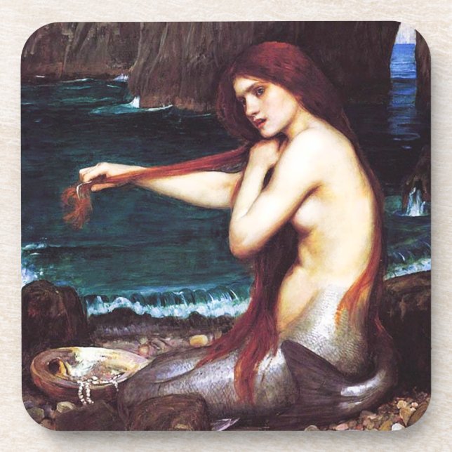 John William Waterhouse Mermaid Coasters (Front)