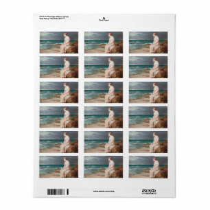 John William Waterhouse Miranda Art Labels