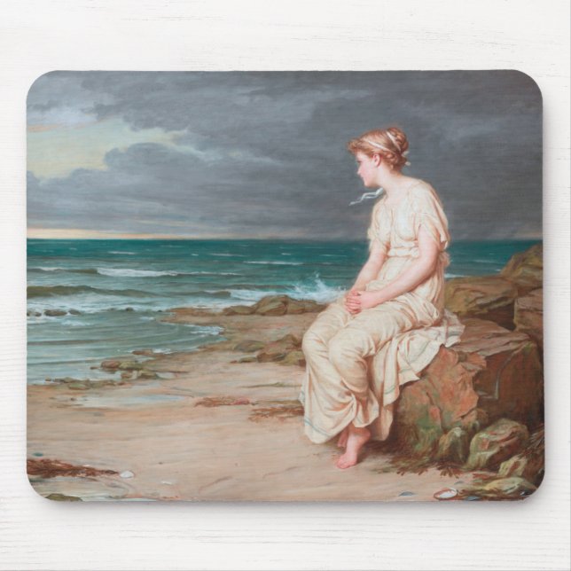 John William Waterhouse Miranda Art Mouse Pad (Front)