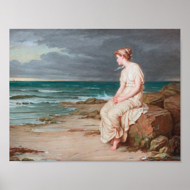 John William Waterhouse Miranda Art Poster (Front)