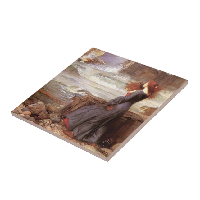 John William Waterhouse- Miranda Ceramic Tile (Side)