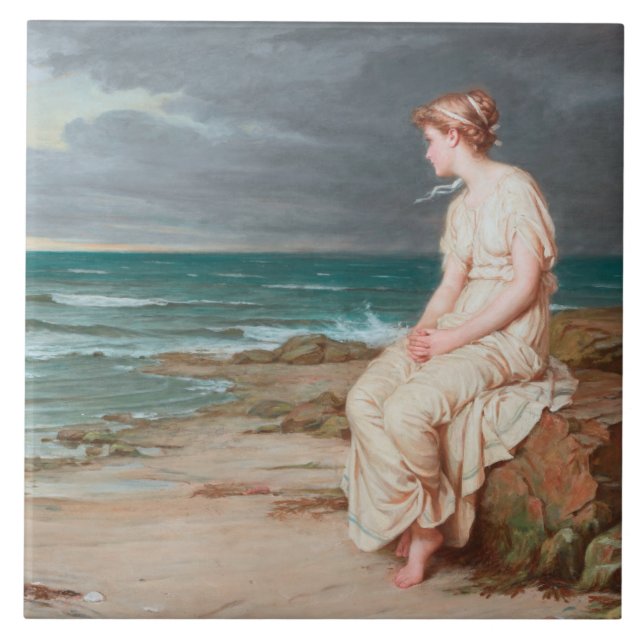John William Waterhouse - Miranda Ceramic Tile (Front)
