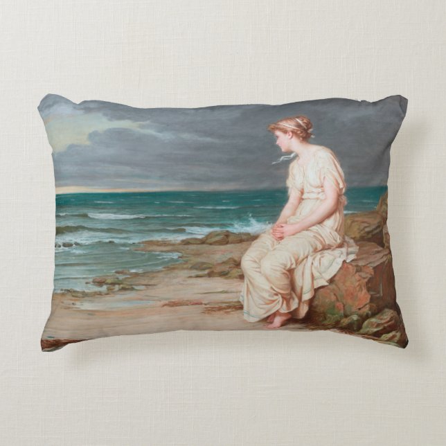 John William Waterhouse - Miranda Decorative Cushion (Front)