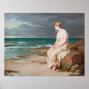 John William Waterhouse - Miranda Poster