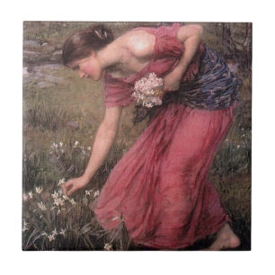 John William Waterhouse - Narcissus - Fine Art Tile