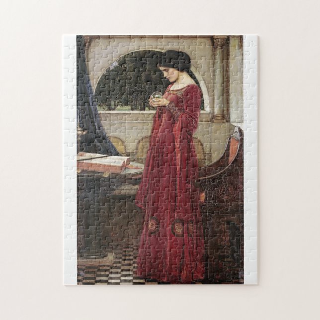 John William Waterhouse - The Crystal Ball Jigsaw Puzzle (Vertical)