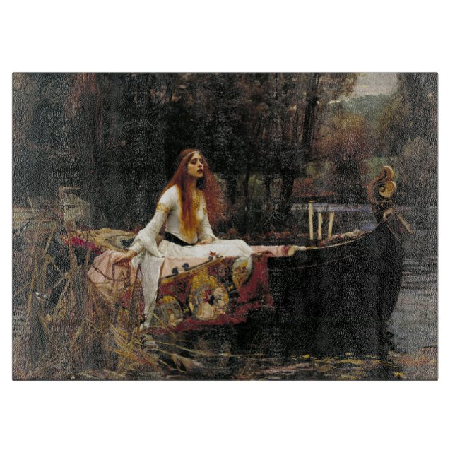 John William Waterhouse The Lady Of Shalott (1888) Cutting Board (Front)