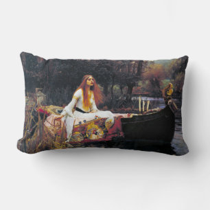 John William Waterhouse The Lady Of Shalott Lumbar Cushion