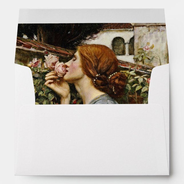 John William Waterhouse - The Soul Of The Rose Envelope (Back (Bottom))