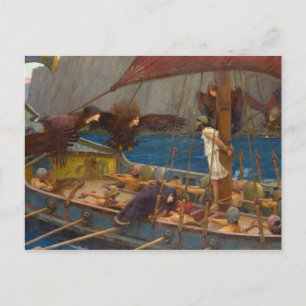 John William Waterhouse - Ulysses and the Sirens Postcard