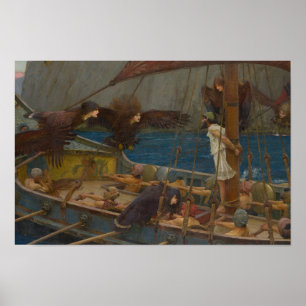 John William Waterhouse - Ulysses and the Sirens Poster