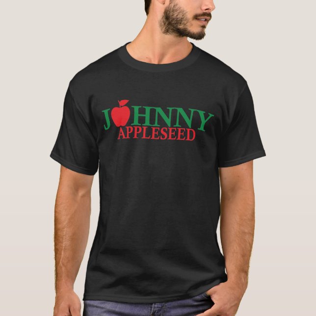 Johnny Appleseed Day Pioneer Man Apple Trees T-Shirt (Front)