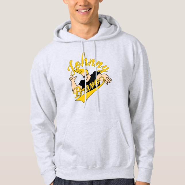 Johnny Bravo Athletic Graphic Hoodie (Front)