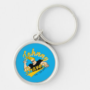 Johnny Bravo Athletic Graphic Key Ring