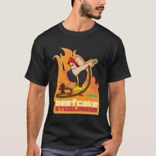 Johnny Bravo Beefcake Studliness Firefighter T-Shirt