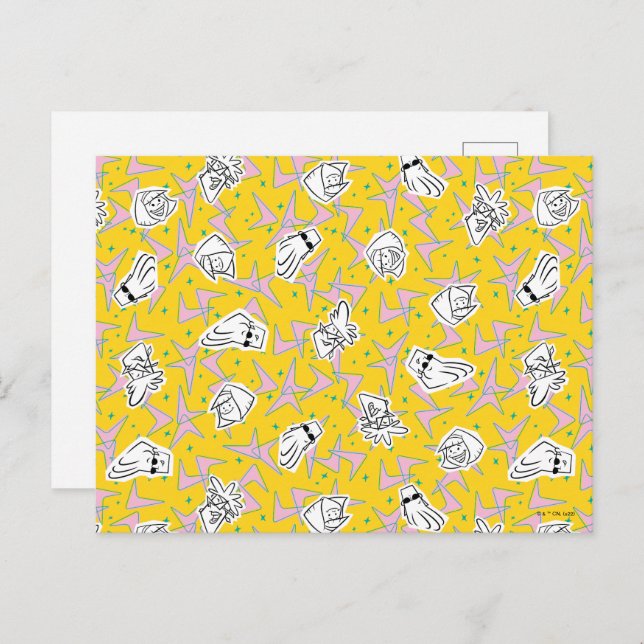 Johnny Bravo Characters Pattern Postcard (Front/Back)