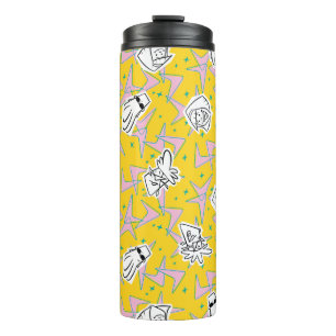 Johnny Bravo Characters Pattern Thermal Tumbler