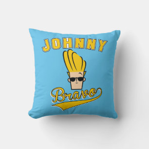 Johnny Bravo Collegiate Graphic Cushion