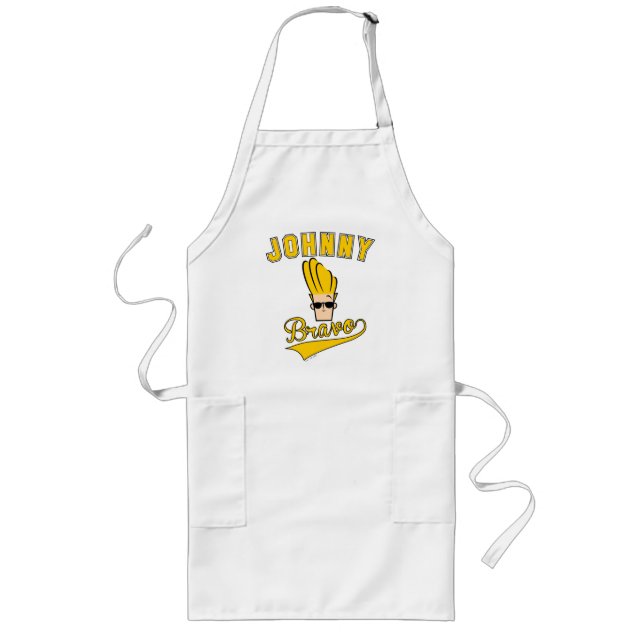 Johnny Bravo Collegiate Graphic Long Apron (Front)