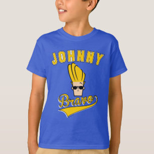 Johnny Bravo Collegiate Graphic T-Shirt