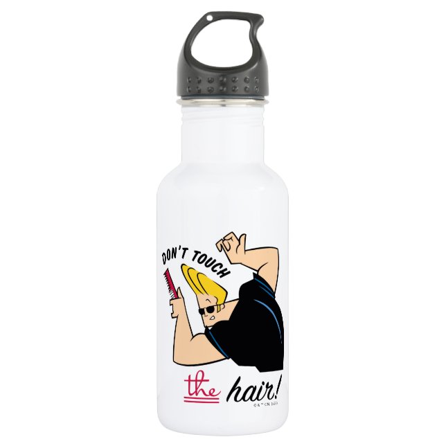 Johnny Bravo Comb - Don't Touch The Hair! 532 Ml Water Bottle (Front)