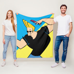 Johnny Bravo Combing Hair Fleece Blanket