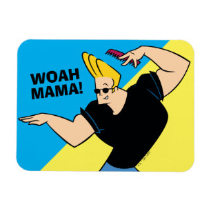 Johnny Bravo Combing Hair Magnet