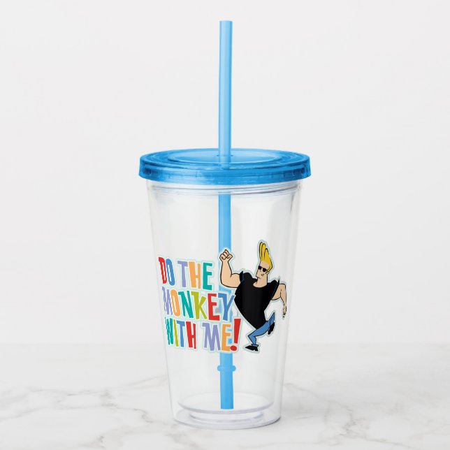 Johnny Bravo - Do The Monkey With Me! Acrylic Tumbler (Front)