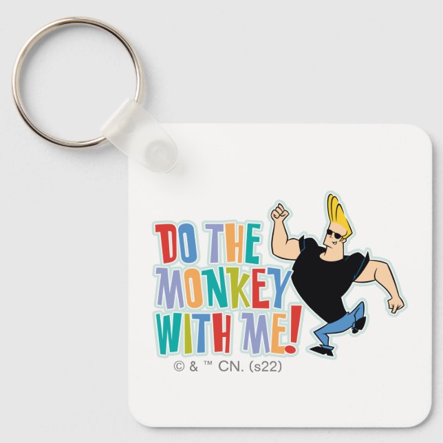 Johnny Bravo - Do The Monkey With Me! Key Ring (Front)