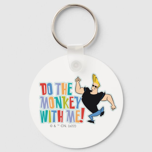 Johnny Bravo - Do The Monkey With Me! Key Ring (Front)