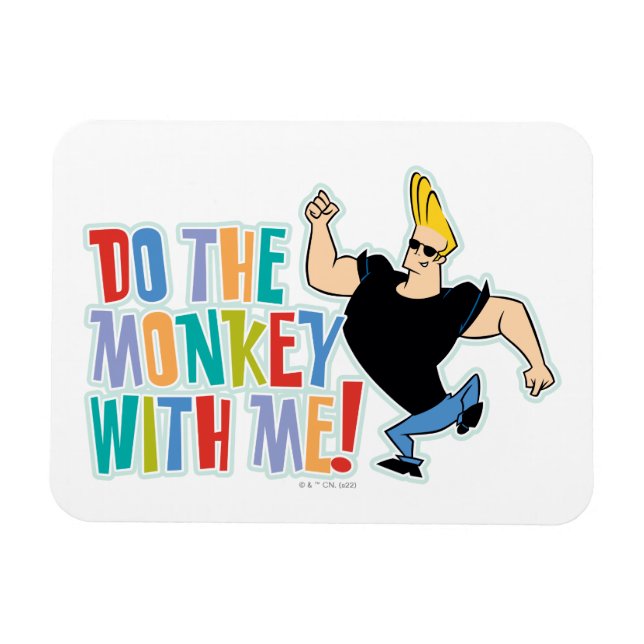 Johnny Bravo - Do The Monkey With Me! Magnet (Horizontal)