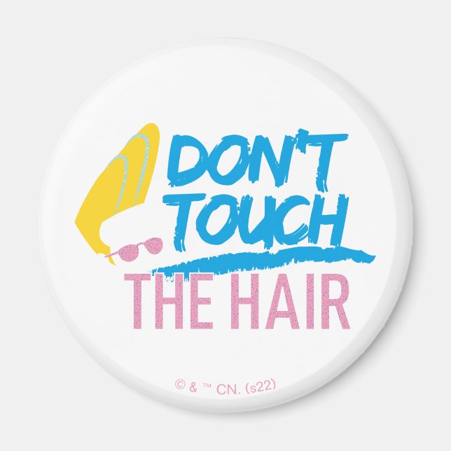 Johnny Bravo - Don't Touch The Hair Graphic Magnet (Front)