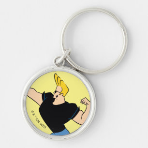 Johnny Bravo Flexing Key Ring