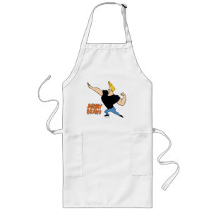 Johnny Bravo Flexing Long Apron