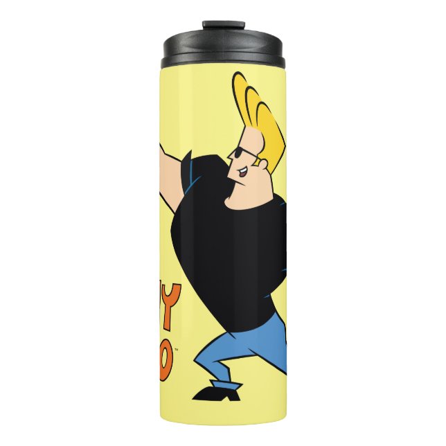 Johnny Bravo Flexing Thermal Tumbler (Front)