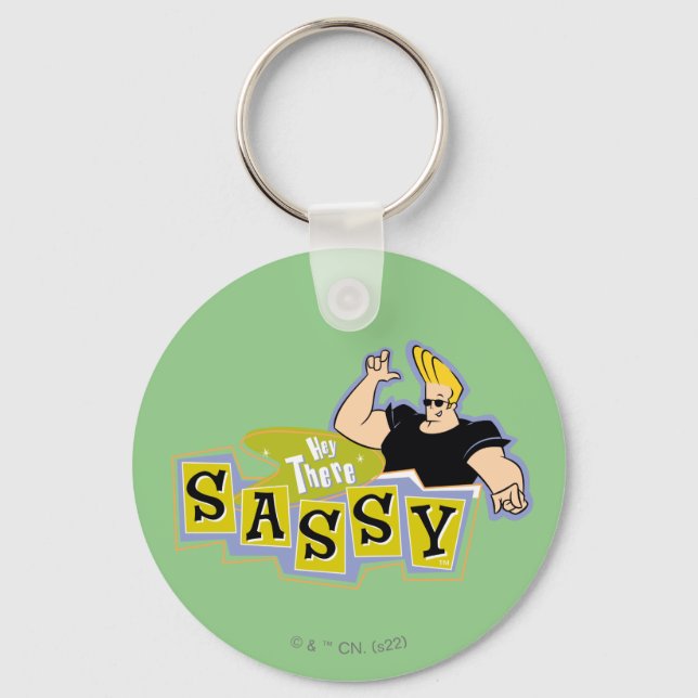 Johnny Bravo - Hey There Sassy Key Ring (Front)