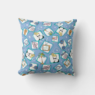 Johnny Bravo Icon Pattern Cushion