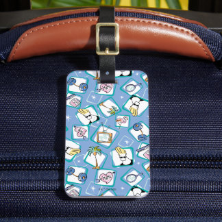 Johnny Bravo Icon Pattern Luggage Tag