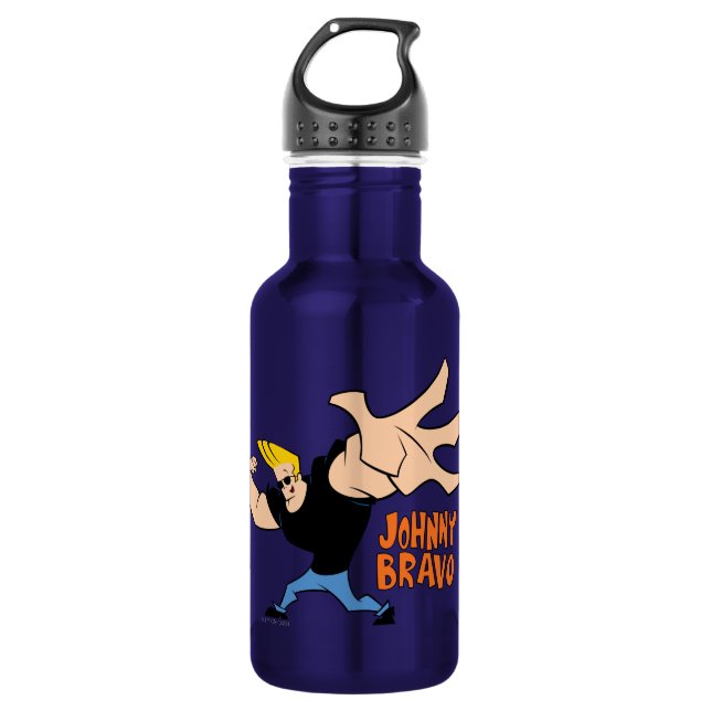 Johnny Bravo Iconic Pose 532 Ml Water Bottle (Front)