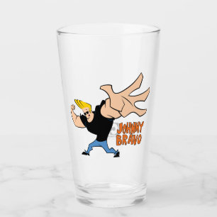 Johnny Bravo Iconic Pose Glass