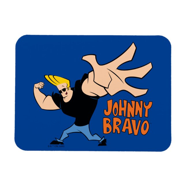 Johnny Bravo Iconic Pose Magnet (Horizontal)