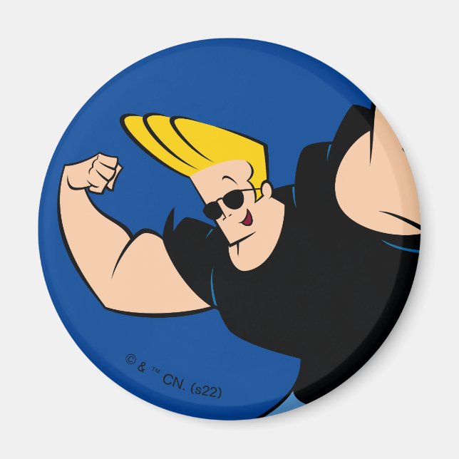 Johnny Bravo Iconic Pose Magnet (Front)